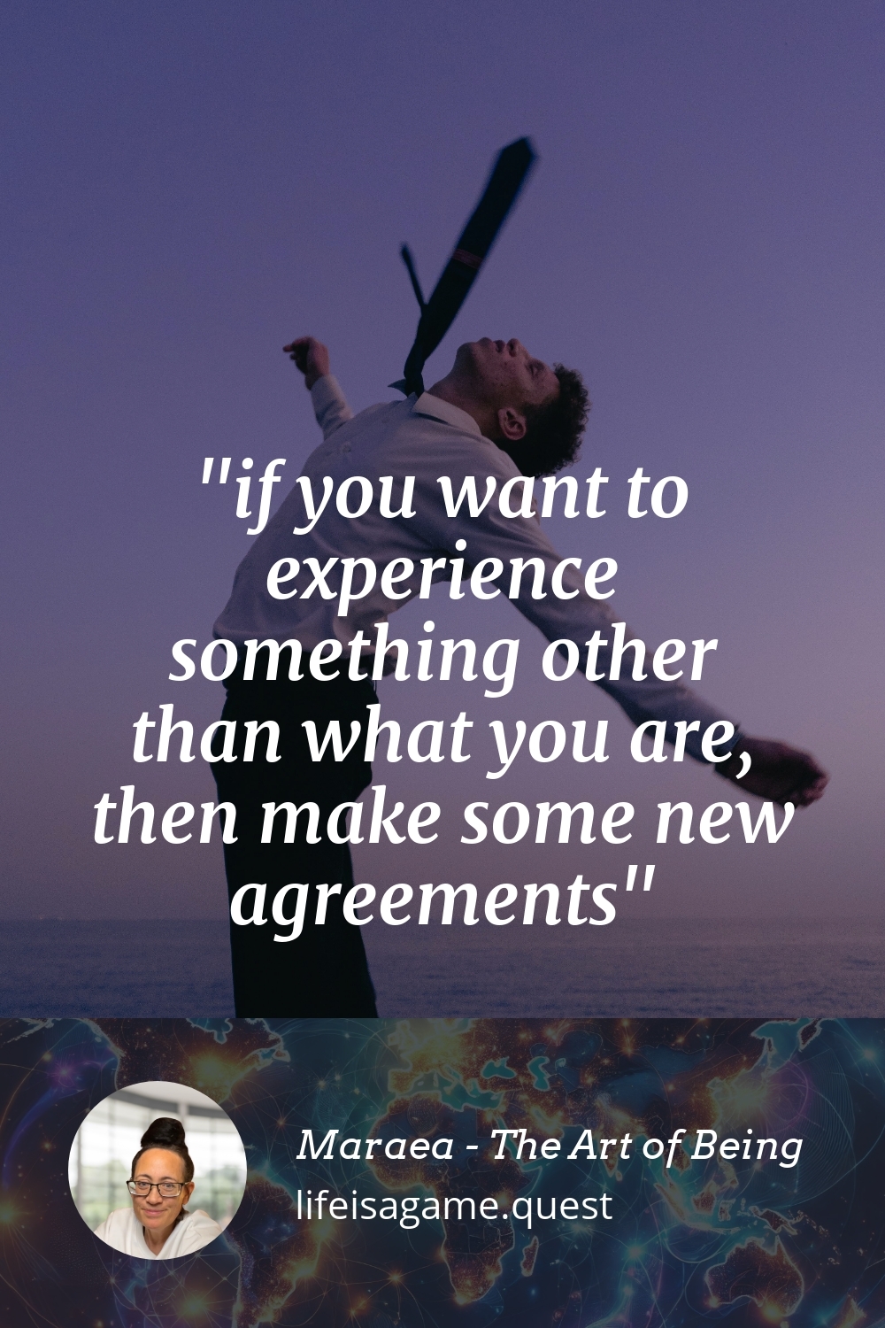 Pinterest Image if you want to experience something other than what you are, then make some new agreements