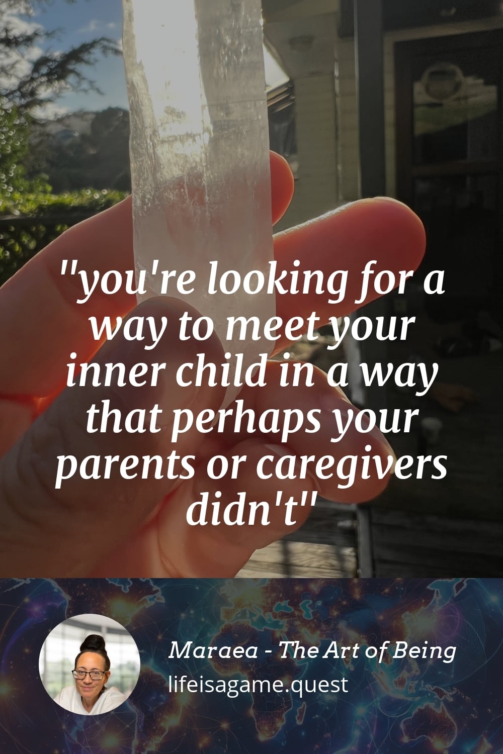 Pinterest Image you're looking for a way to meet your inner child in a way that perhaps your parents or caregivers didn't